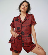Conversation Hearts satin pajama set view 4