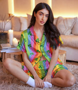 Shamrock satin pajama set view 6
