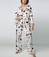 Besties Sitcom satin pajama set view 2