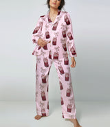 Cherry Soda Pop satin pajama set view 2