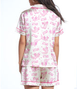 Axolotl satin pajama set view 2