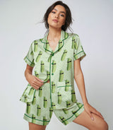 Pickle satin pajama set view 3