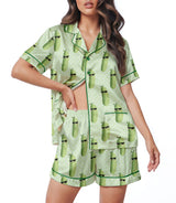 Pickle women's satin pajama set