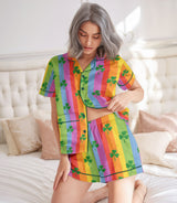 Shamrock satin pajama set view 5