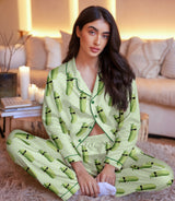 Pickle satin pajama set view 5
