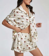 Martini satin pajama set view 4
