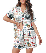 Vampire Romance women's satin pajama set