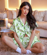 Pickle satin pajama set view 6