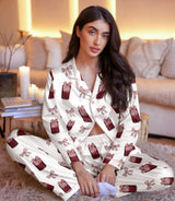 Cherry Soda Pop satin pajama set view 5