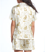 Rabbit satin pajama set view 2
