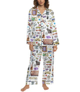 Besties Sitcom women's satin pajama set