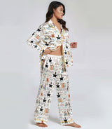 Revolution Musical satin pajama set view 3