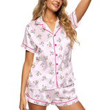 Classic Cartoon women's satin pajama set