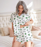 Martini satin pajama set view 5