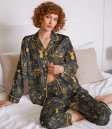 Bookish Fantasy Assassin satin pajama set view 7