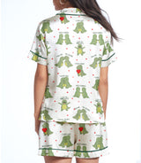 Dinosaur satin pajama set view 2