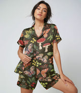Butterfly satin pajama set view 3
