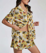 Bee satin pajama set view 4