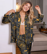 Bookish Fantasy Assassin satin pajama set view 6