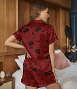 Conversation Hearts satin pajama set view 8