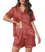 Celestial women's satin pajama set