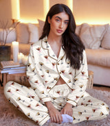Martini satin pajama set view 5