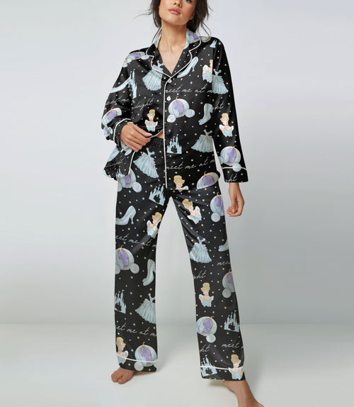 Fairytale Princess satin pajama set view 2