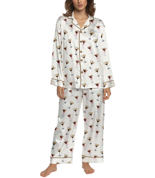 Martini women's satin pajama set