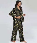 Winged Warrior satin pajama set view 3