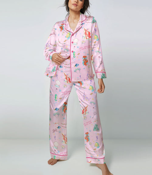 Mermaid Princess satin pajama set view 2