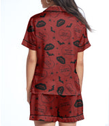 Conversation Hearts satin pajama set view 2