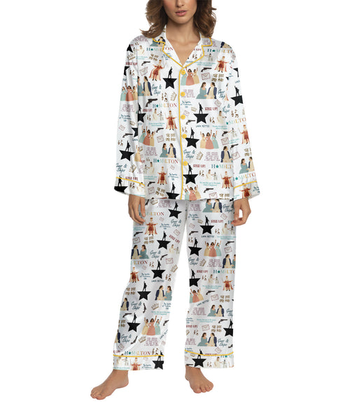 Revolution Musical women's satin pajama set