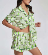 Pickle satin pajama set view 4