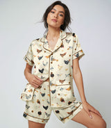 Chicken satin pajama set view 3