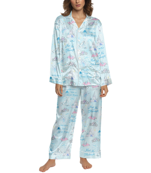 Fairytale Princess women's satin pajama set