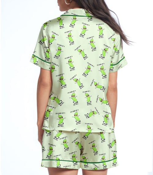 Pickle satin pajama set view 2