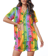 Shamrock women's satin pajama set