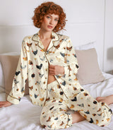 Chicken satin pajama set view 7