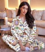 Besties Sitcom satin pajama set view 5