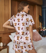Cherry Soda Pop satin pajama set view 7