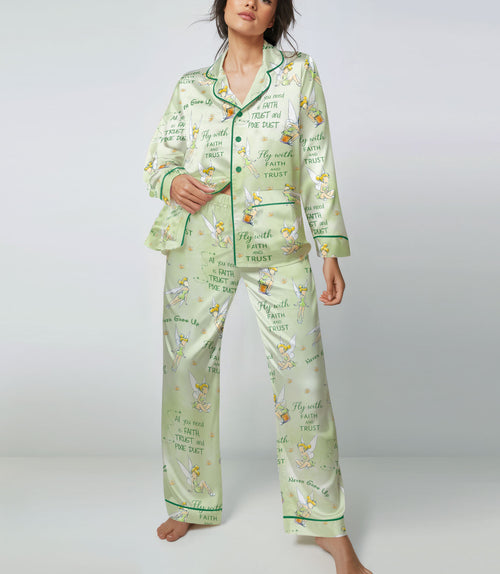 Neverland Fantasy satin pajama set view 2