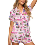 Dungeon Crawler RPG women's satin pajama set