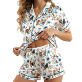 Corgi satin pajama set view 2