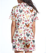 Chicken satin pajama set view 2