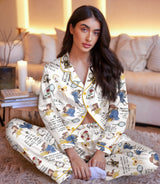 Enchanted Rose Romance satin pajama set view 5