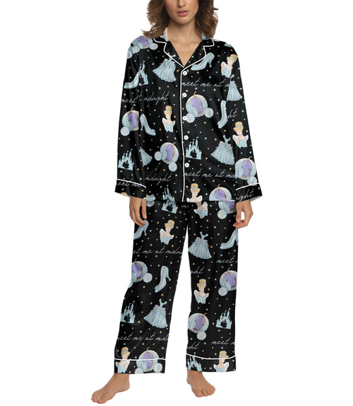 Fairytale Princess women's satin pajama set