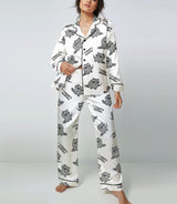 Raccoon satin pajama set view 2