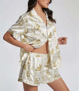 Rabbit satin pajama set view 4