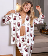 Cherry Soda Pop satin pajama set view 6