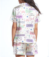 Inspirational Quote satin pajama set view 2